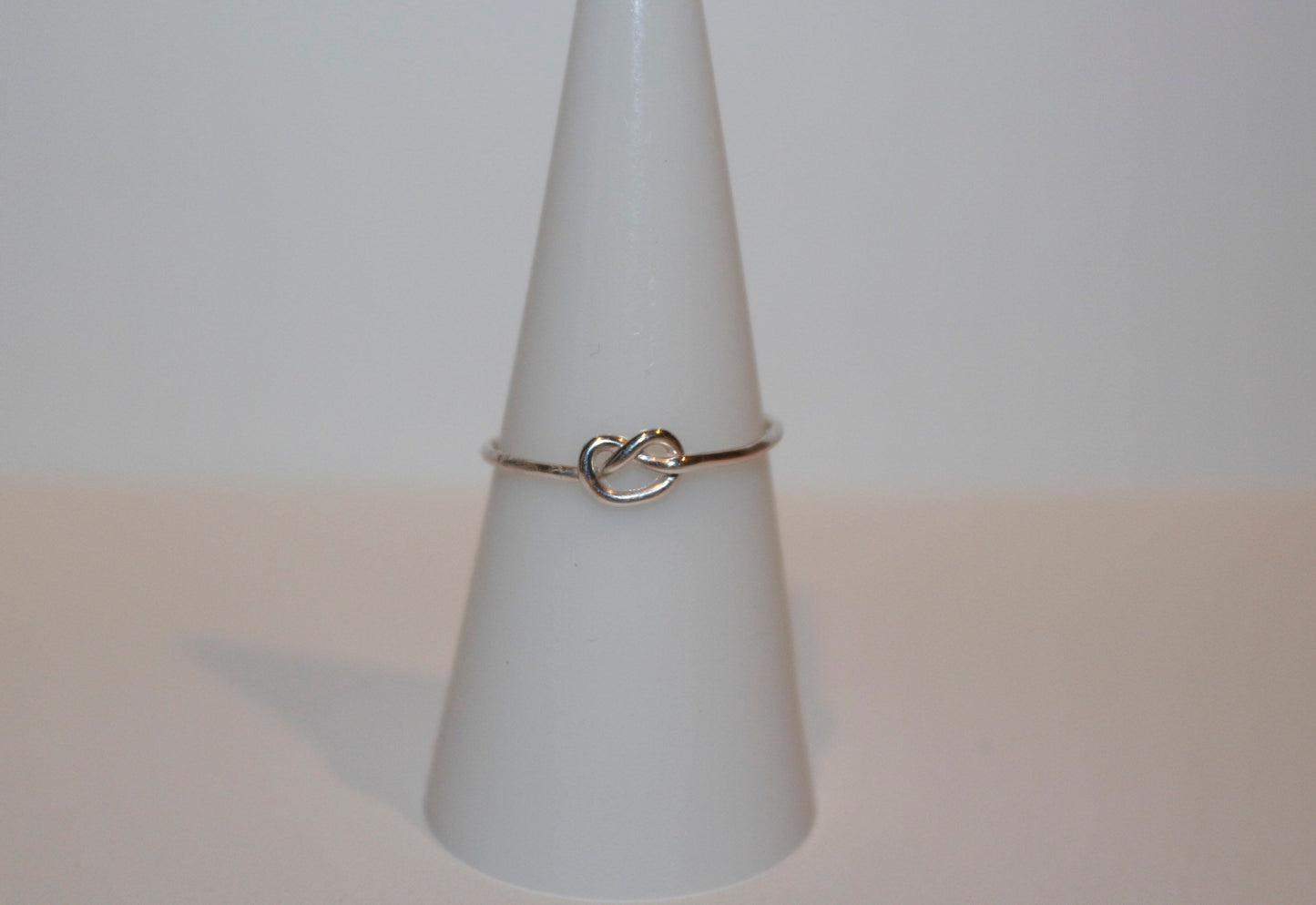 Sterling Silver Knot  Stacking Ring, Waterproof and Tarnish resistant, Stacking Ring
