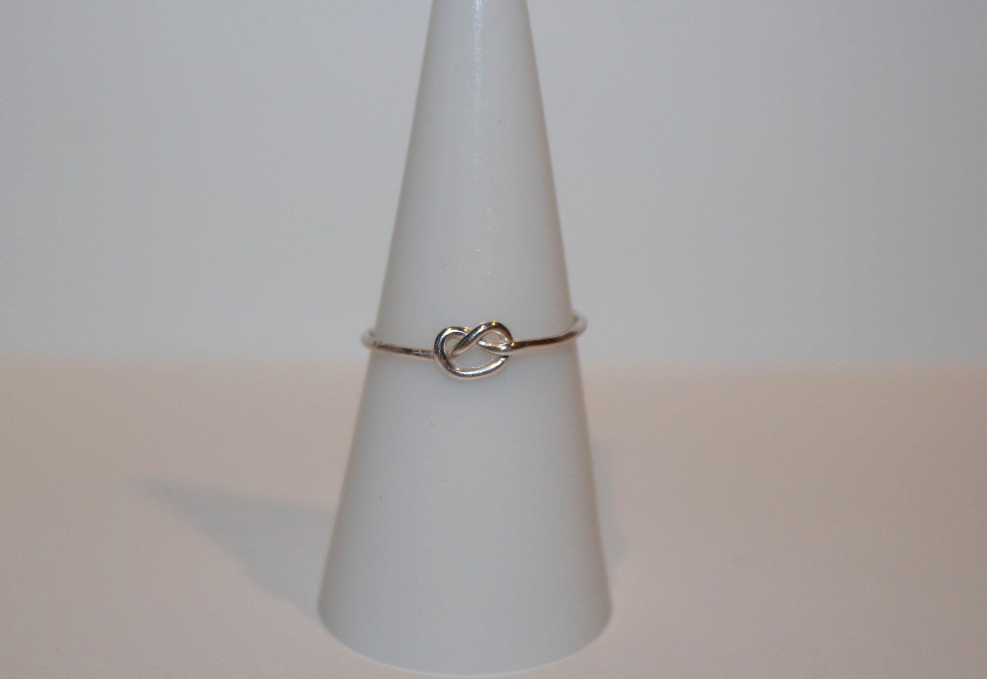 Sterling Silver Knot  Stacking Ring, Waterproof and Tarnish resistant, Stacking Ring
