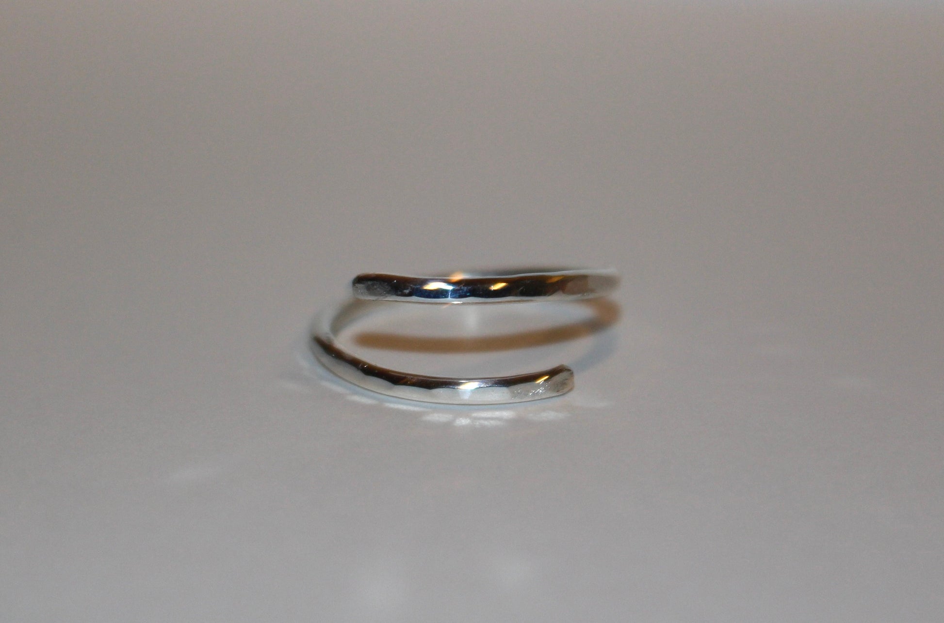 Wrap Around Adjustable Sterling Silver Ring - Can be worn in two ways!