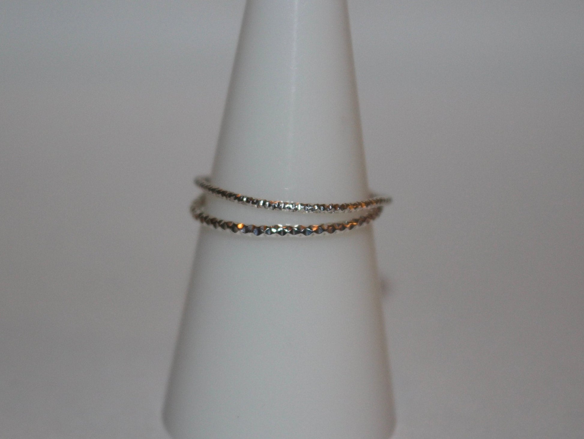 Sterling Silver Sparkle Stacking Ring Available in Three Styles