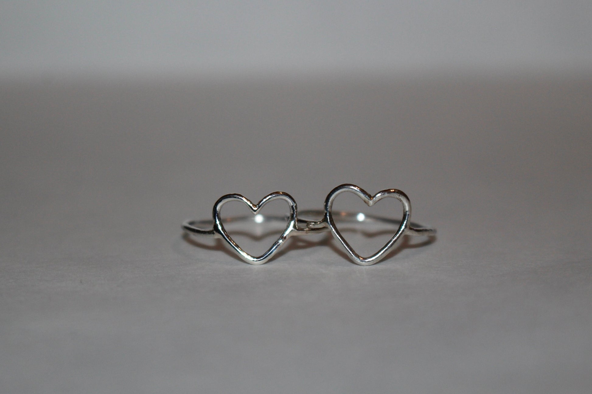 Sterling Silver One of a Kind Heart Rings