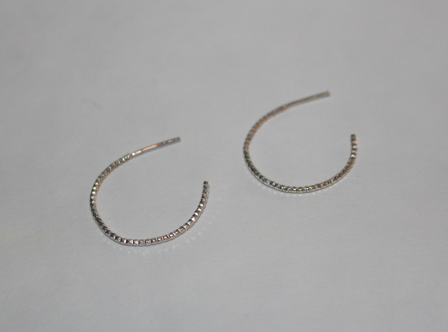 Sterling Silver Hoop Earrings Available in Two Styles and Three Sizes