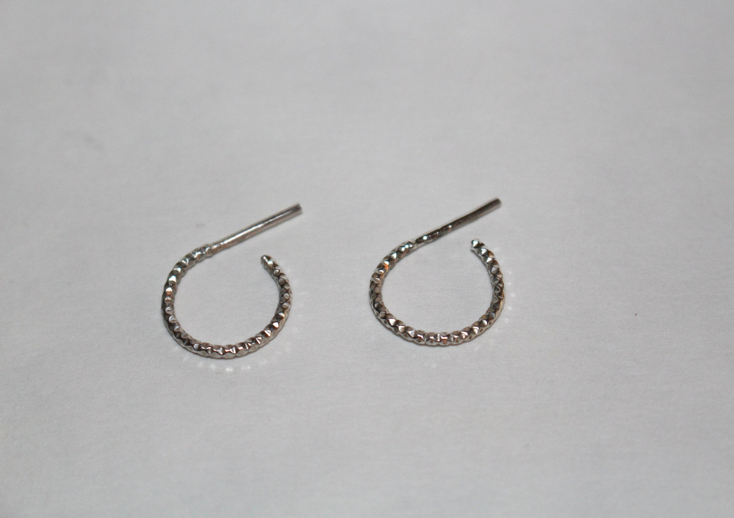 Sterling Silver Hoop Earrings Available in Two Styles and Three Sizes