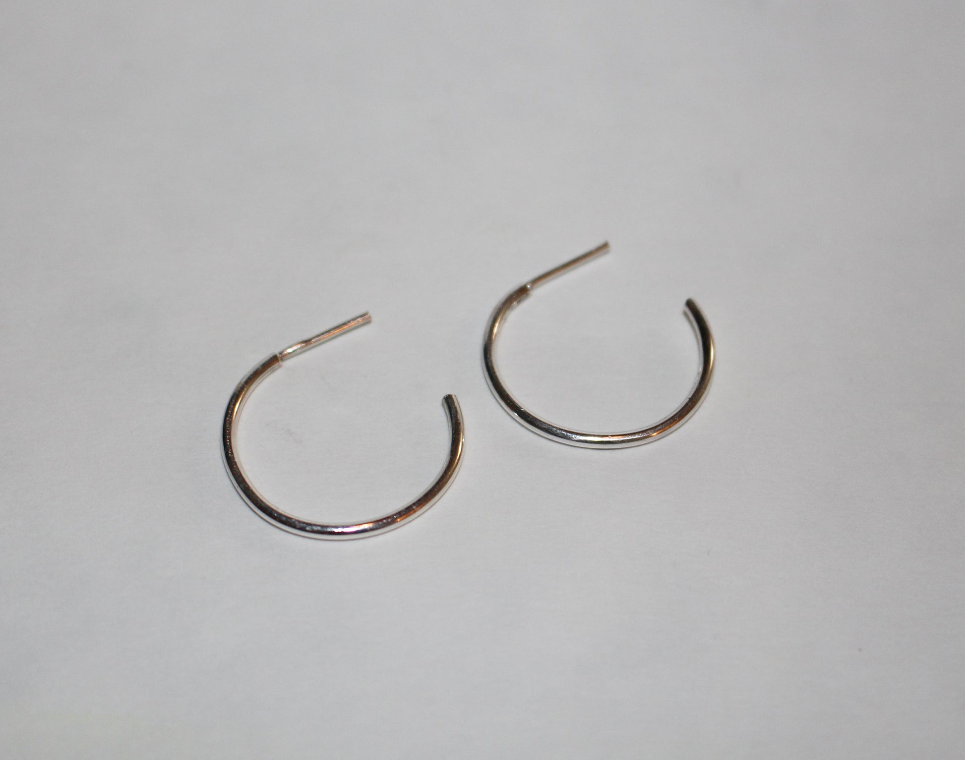 Sterling Silver Hoop Earrings Available in Two Styles and Three Sizes