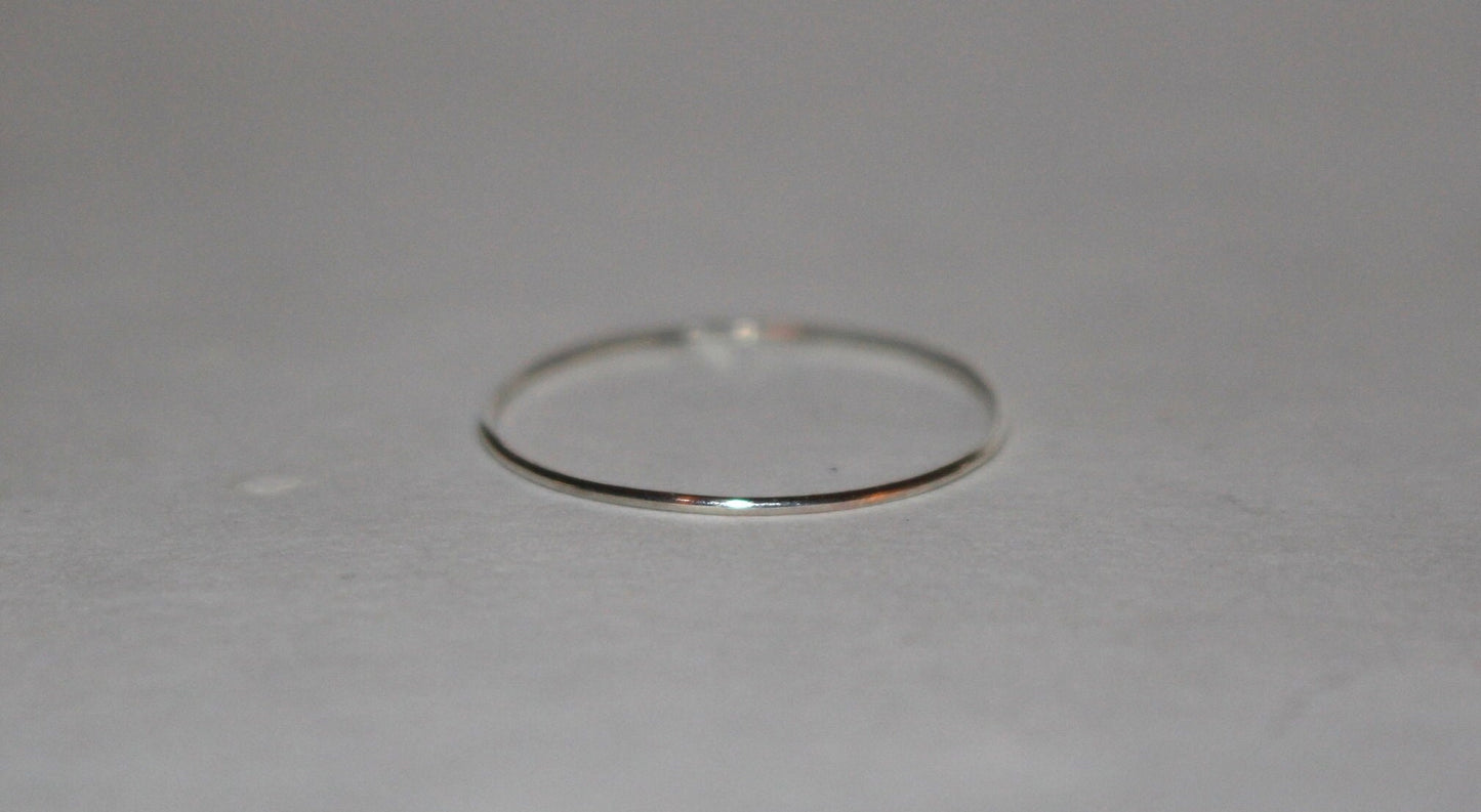 Skinny Delicate Sterling Silver Stacking Ring