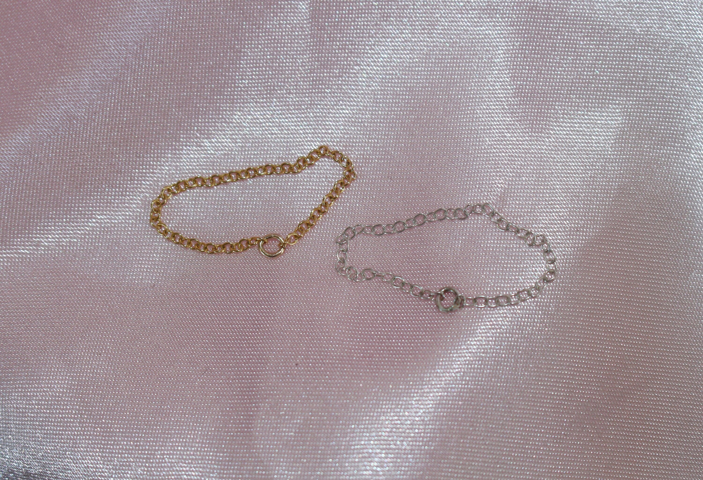 Delicate Chain Ring Available in Sterling Silver and 14k Gold Fill, Reversible Ring, Stackable Ring